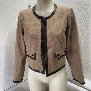 Derek Lam 10 Crosby × RTR Plaid Collarless Jacket – Size 2 (NWT)